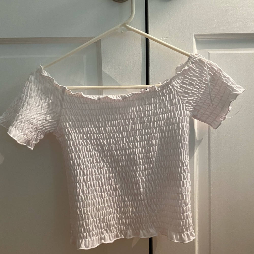 White off shoulder BB Dakota top